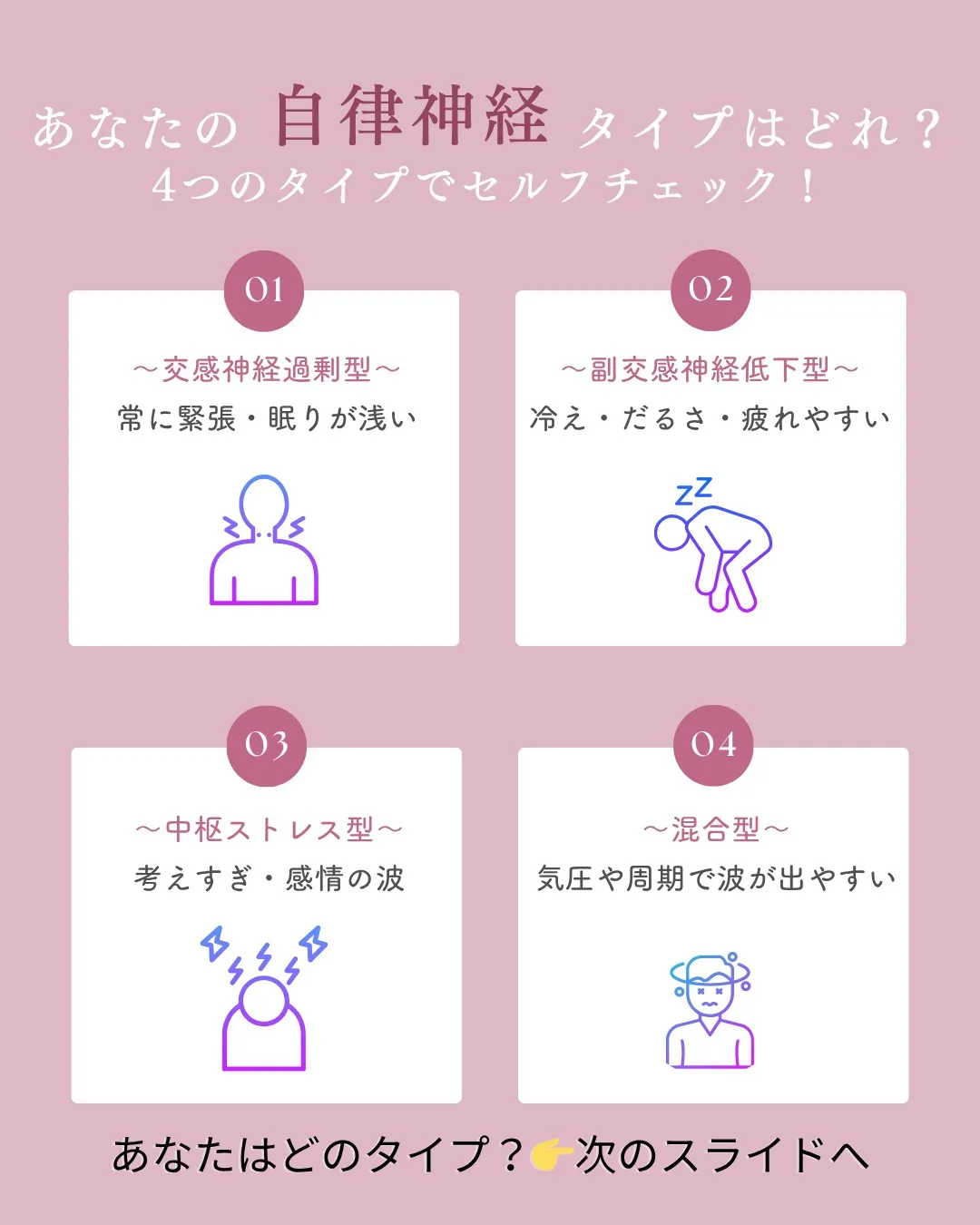 【あなたの自律神経タイプはどれ？】